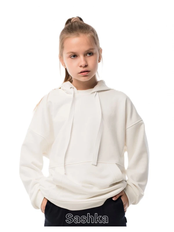 Худі для дівчинки Oversize айворі
